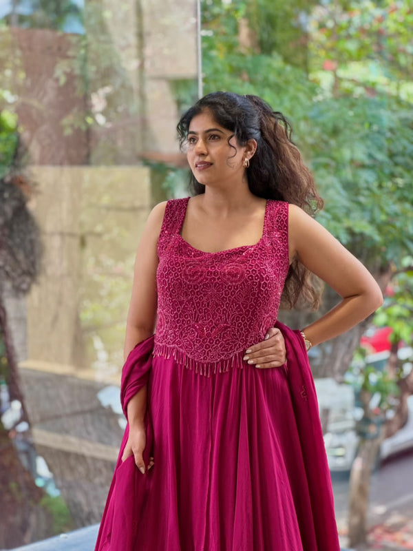 Maroon Gown