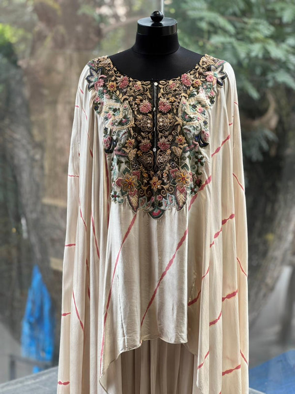 Beige Skirt Set
