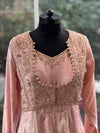 Peach Banarsi Gown