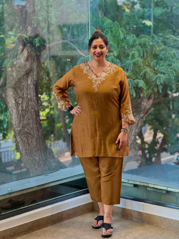 Brown Kurta Set