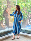 Blue Printed Jumpsuit