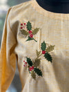 Yellowish Embroidered Tunic