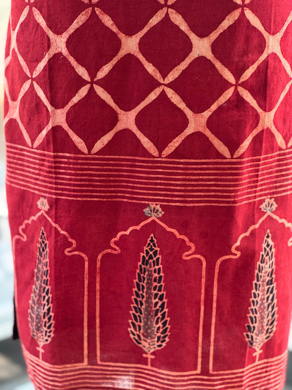 Red Sleeveless Tunic