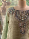 Green Glass Tissue Kaftan Co Ord