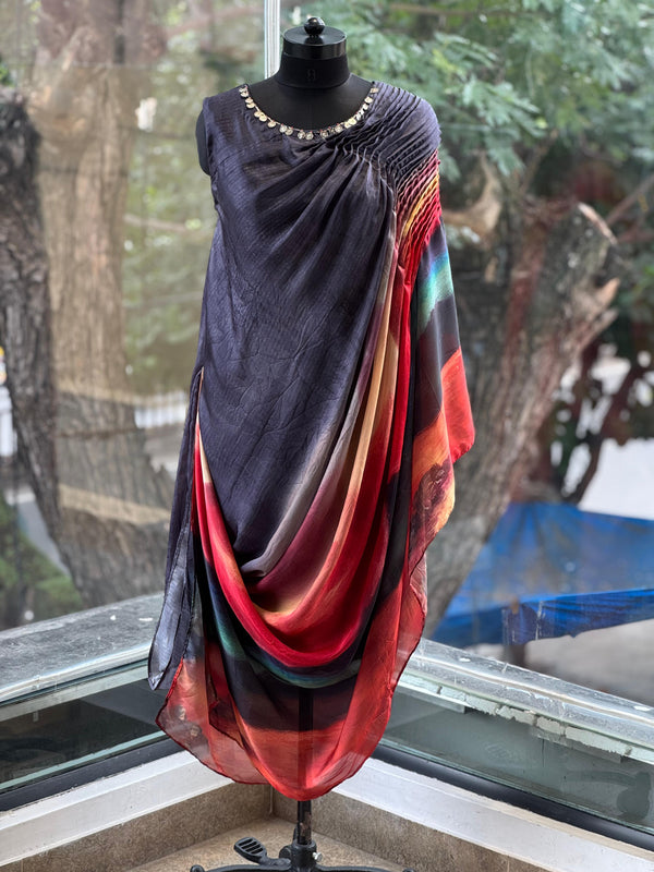 Greyish Cowl Tunic