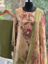 Beige Digital Printed Suit Set