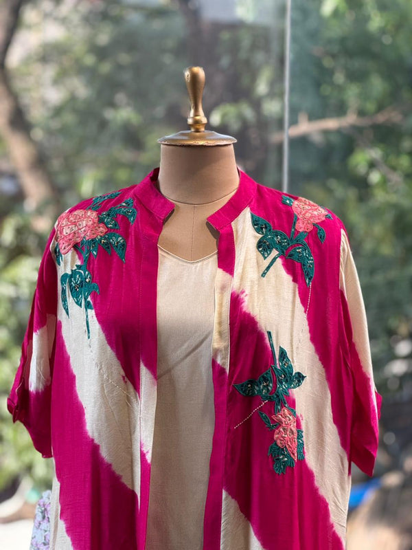 Pink Tye Dye Jacket Set