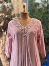 Baby Pink Mul Chanderi Suit