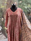 Maroon Dupatta Set
