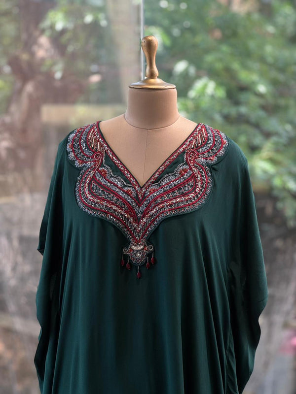 Green Kaftan Co Ord