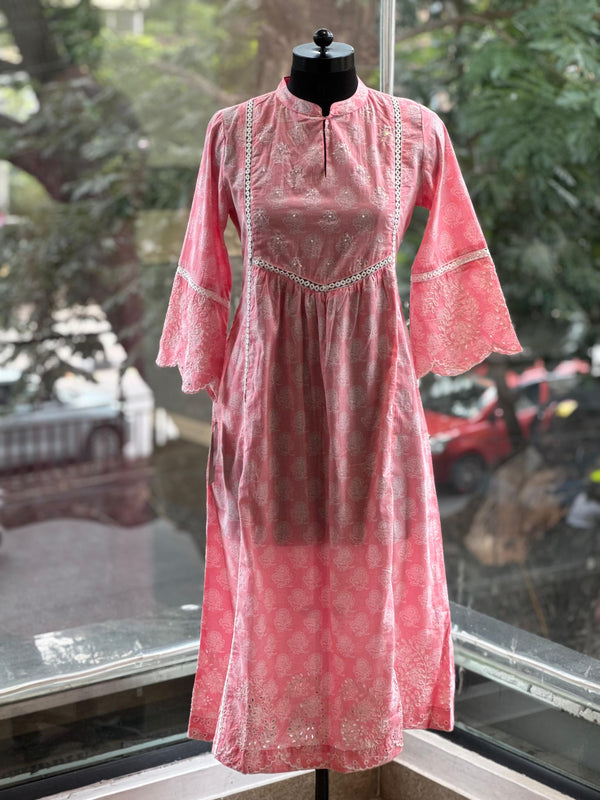 Light Pink Schiffli Co Ord