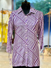 Purple Printed Co Ord