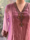 Purple Pure Glass Tissue Suit