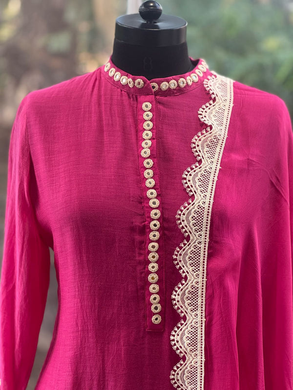 Pink Knot Work Suit