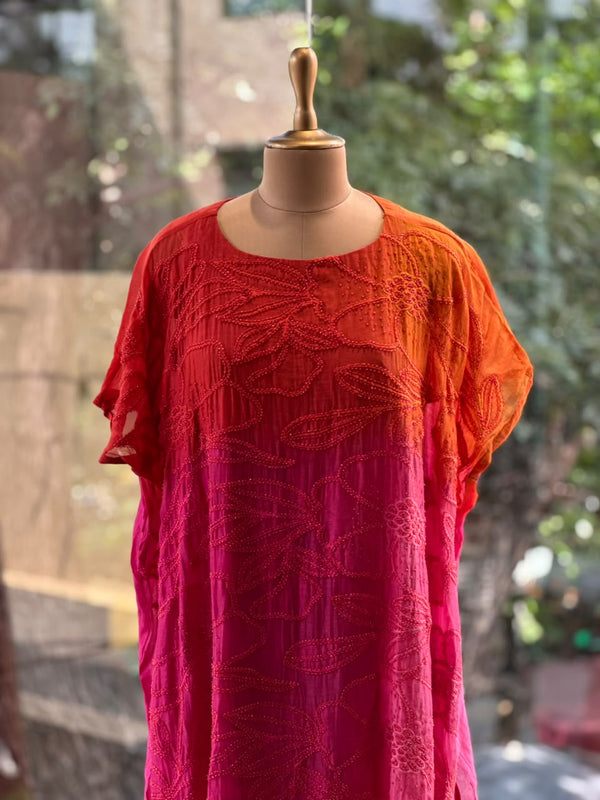 Pink/Orange Kaftan Co Ord