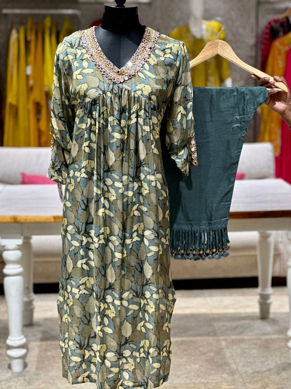 Green Floral Co Ord