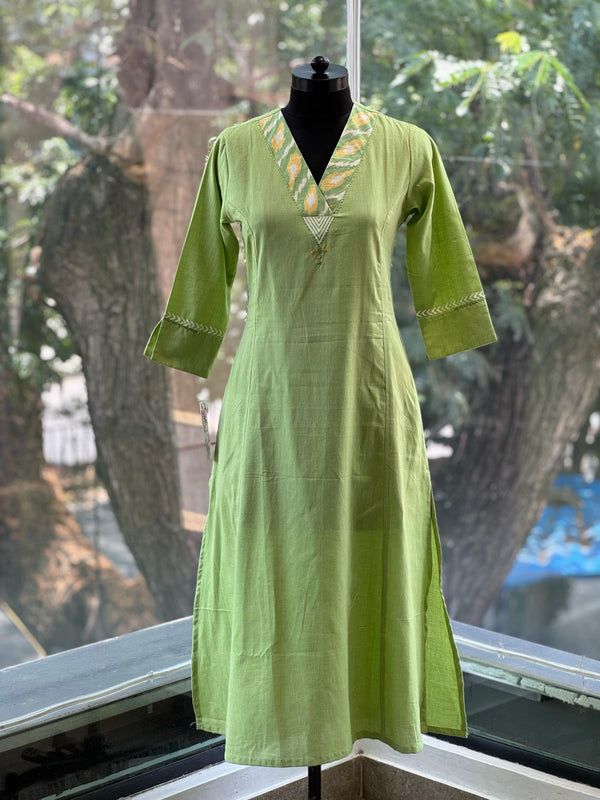 Green Ikkat Tunic