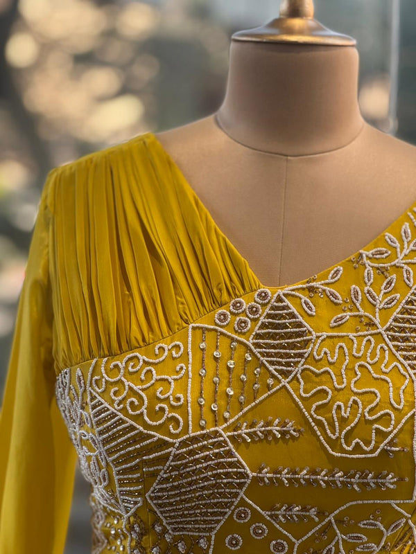 Yellow Skirt Set