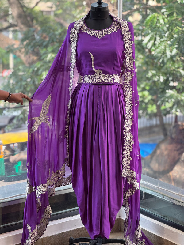 Purple Cape Set