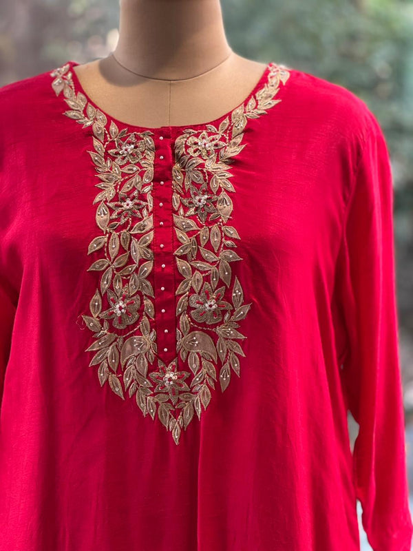 Red Patch Work Suit