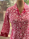 Pink Floral Print Aline Tunic