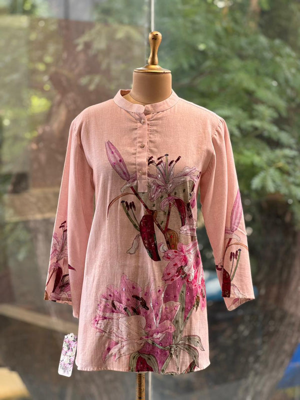 Pink Linen Co Ord