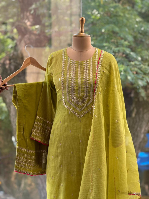 Fluorescent Green Kota Suit