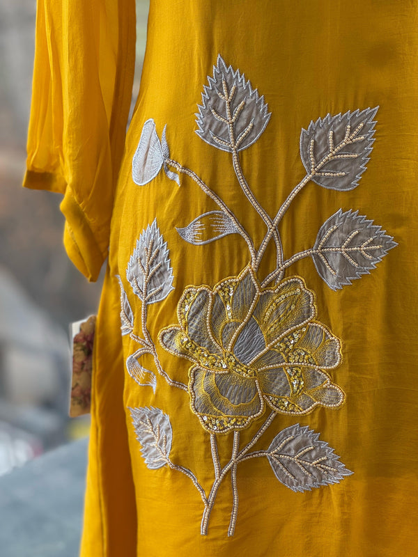 Yellow Patch Work Co Ord