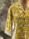 Yellow Floral Print Aline Tunic
