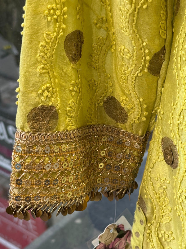 Lime Green Dupatta set