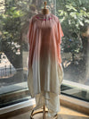 Peach Shaded Kaftan Set