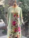 Green Floral Suit