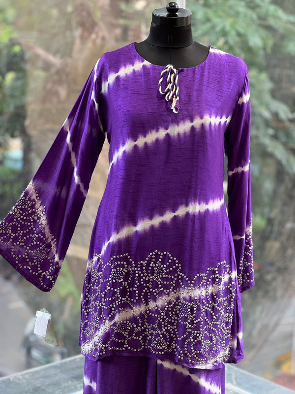 Purple Tie Dye Co Ord