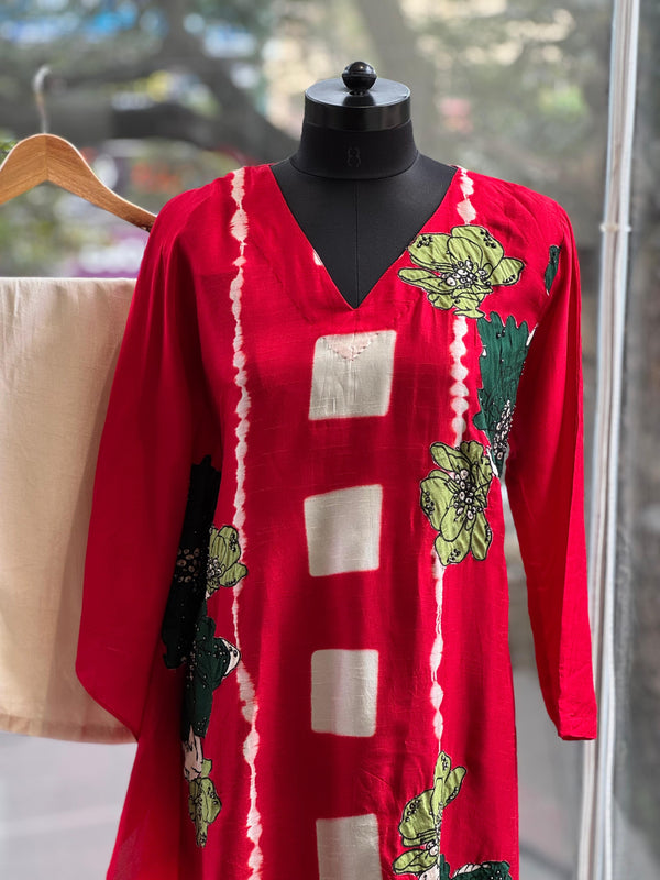 Red Kaftan Co Ord