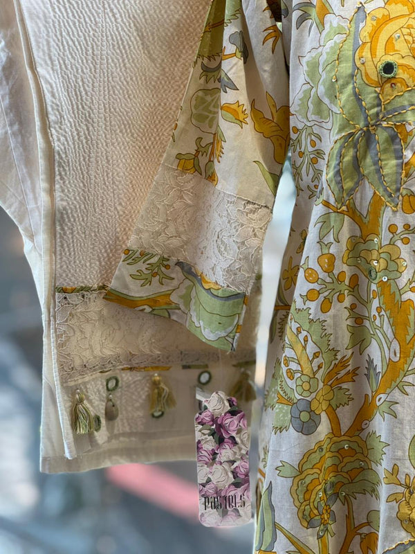 Beige Floral Co Ord