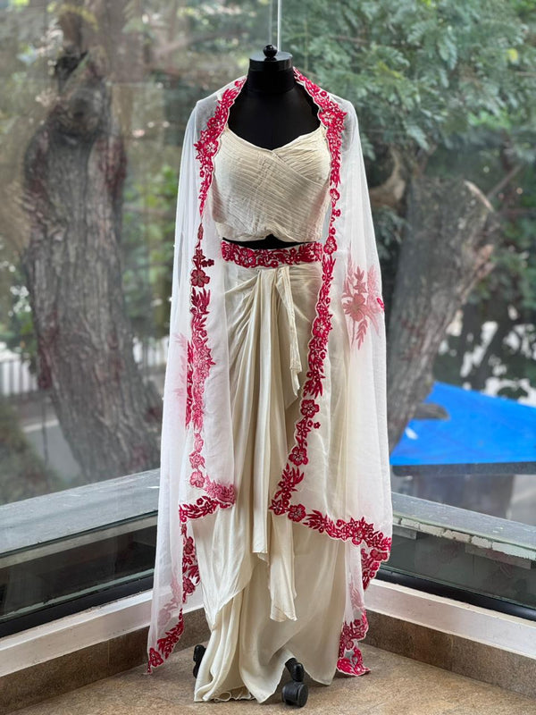 White Cape Set