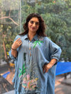 Blue Harem Pants Set