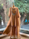 Dull Gold Glass Tissue Suit
