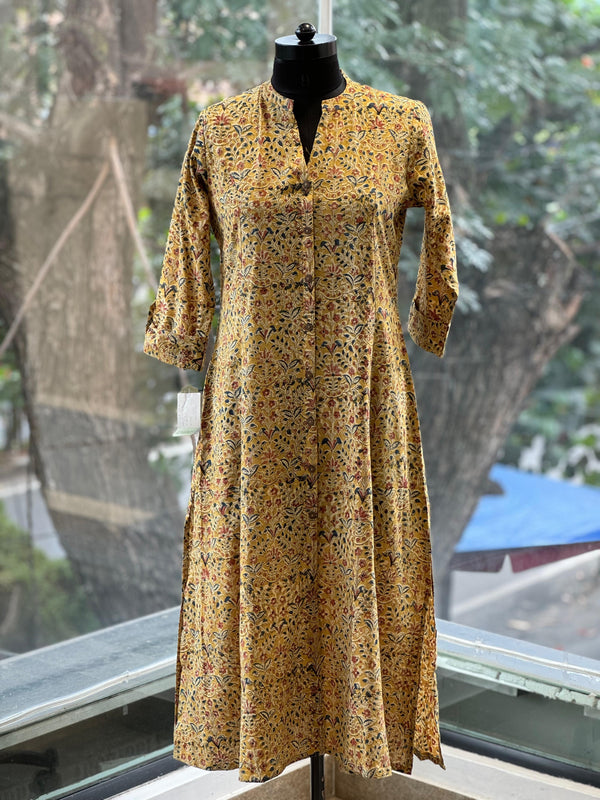 Yellow Kalamakari Tunic