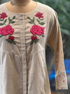 Beige Embroidered Tunic