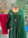 Green Crush Dupatta Set