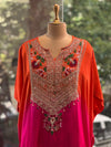 Orange Shaded Skirt Set