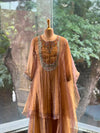 Dull Gold Glass Tissue Suit