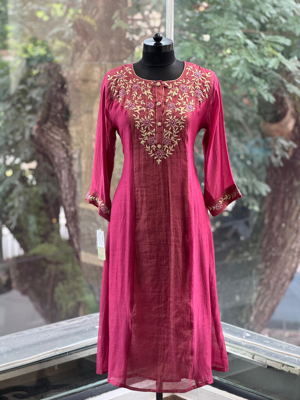 Onion Pink Dupatta Set