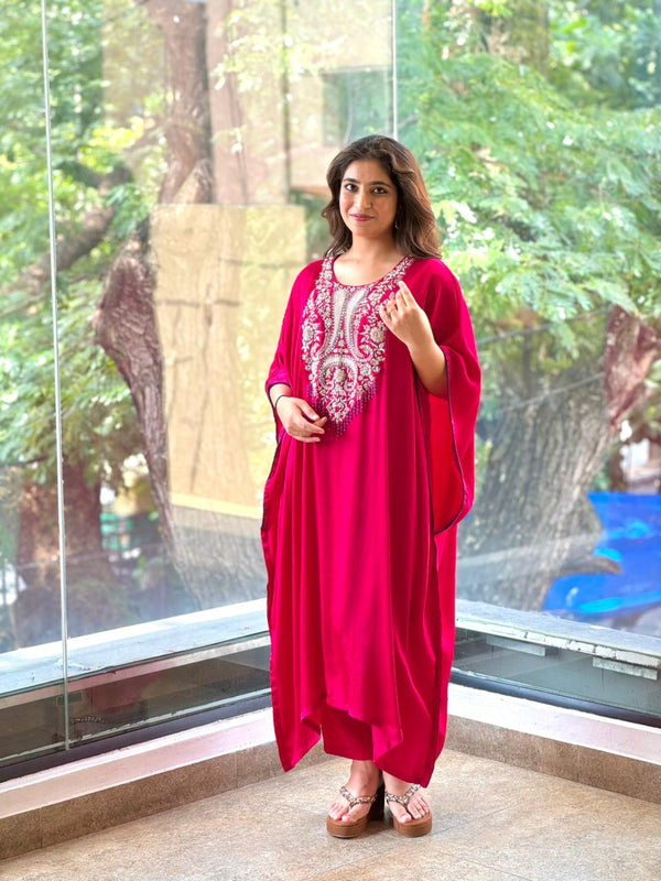 Pink Kaftan Set