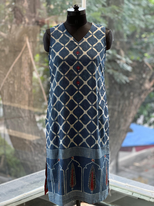 Blue Sleeveless Co Ord