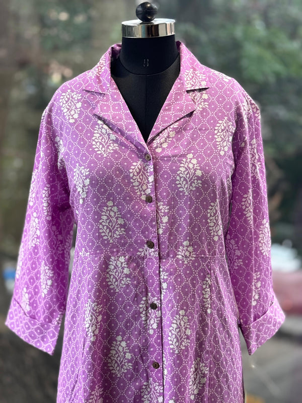 Purple Printed Tunic