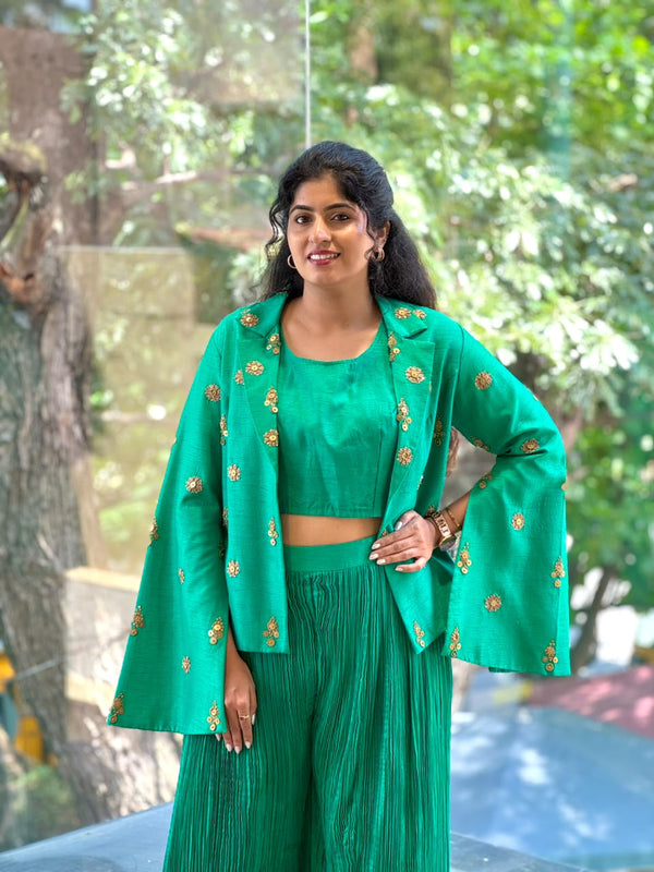 Green Crush Palazzo Set