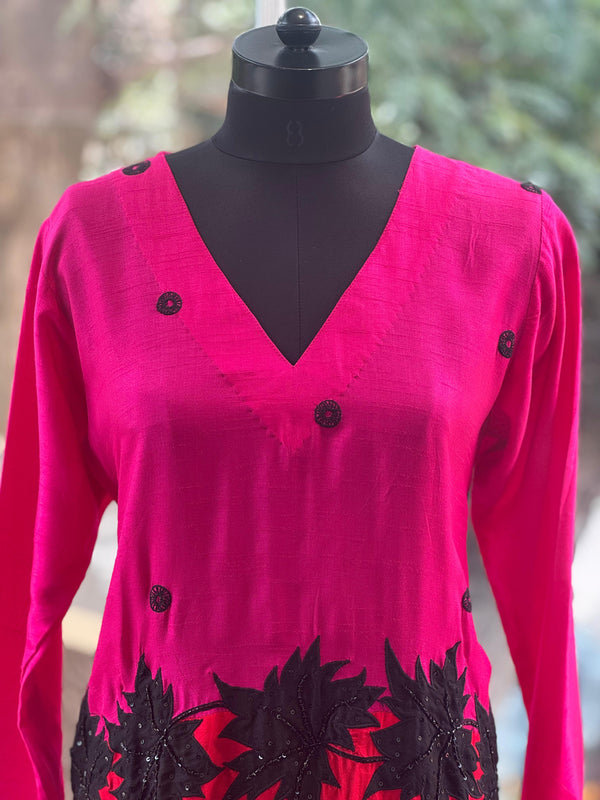  v neck kurta co ord