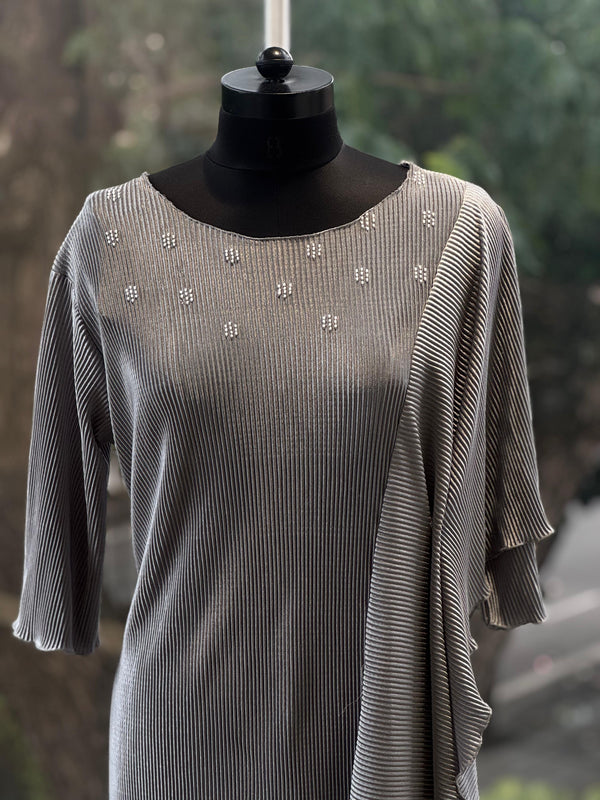 Gray Crush Tunic
